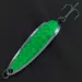 Luhr Jensen Krocodile #5, нікель/зелений, 21 г, блесна коливалка (колебалка) #22688