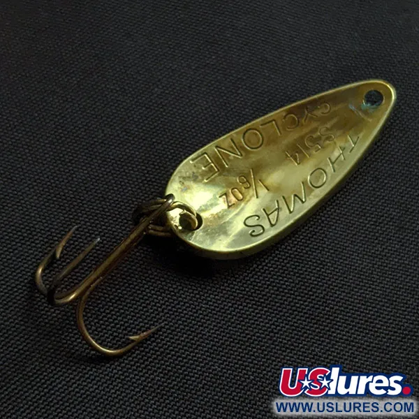  Thomas Cyclone, золото, 4,3 г, блесна коливалка (колебалка) #22712