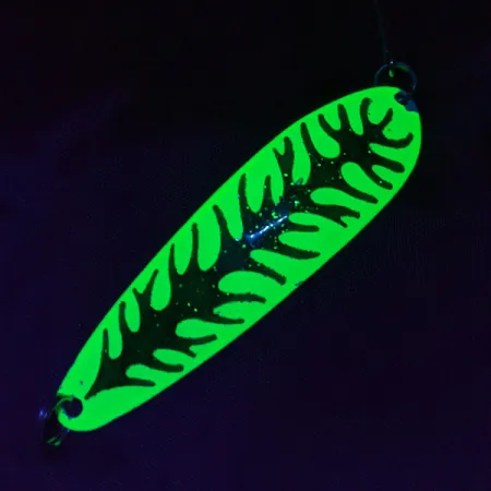 The Producers Hookster Totem #4 UV, білий/жовтий/зелений гліттер UV, 8 г, блесна коливалка (колебалка) #22788