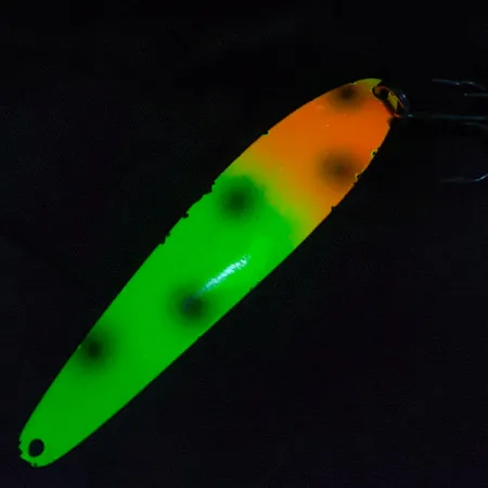Northport Nailer Spoon , зелений/жовтий/помаранчевий, 12 г, блесна коливалка (колебалка) #22802