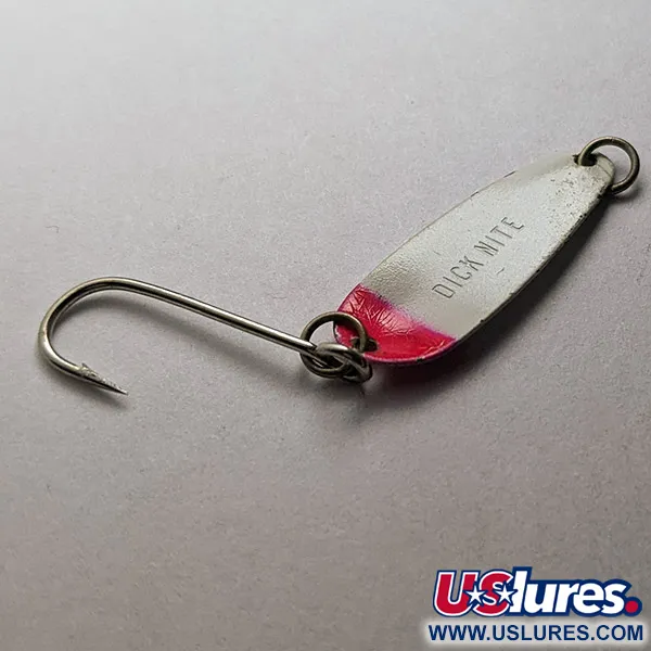 Dick Nite Spoons Dick Nite, білі перли/червоні UV, 1 г, блесна коливалка (колебалка) #22811