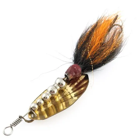 Musky Bucktail Spinner, gold, 21 г, блешня оберталка (вертушка) #22816