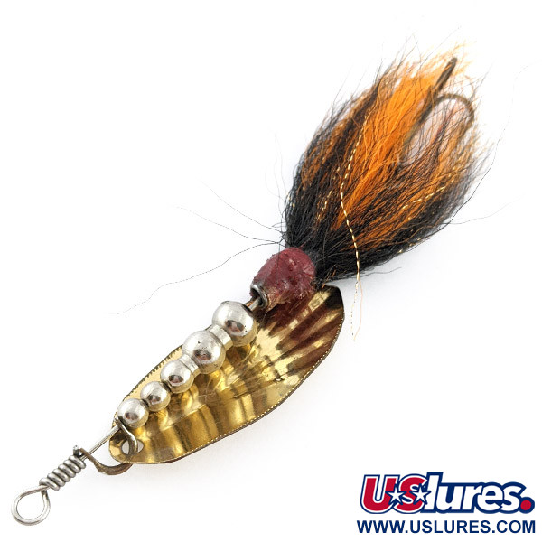  Musky Bucktail Spinner, gold, 21 г, блешня оберталка (вертушка) #22816