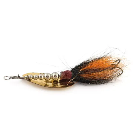 Musky Bucktail Spinner, gold, 21 г, блешня оберталка (вертушка) #22816