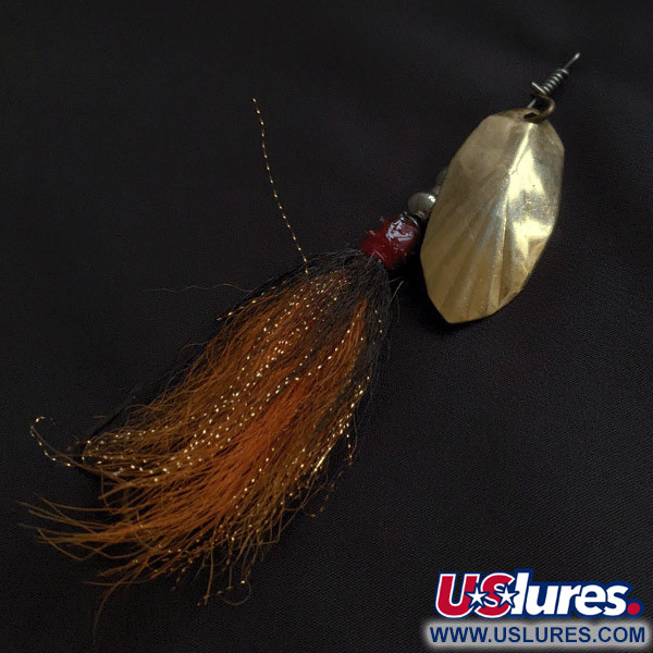  Musky Bucktail Spinner, gold, 21 г, блешня оберталка (вертушка) #22816