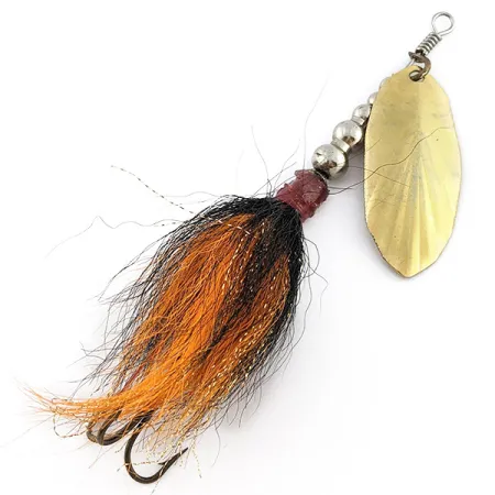 Musky Bucktail Spinner, gold, 21 г, блешня оберталка (вертушка) #22816