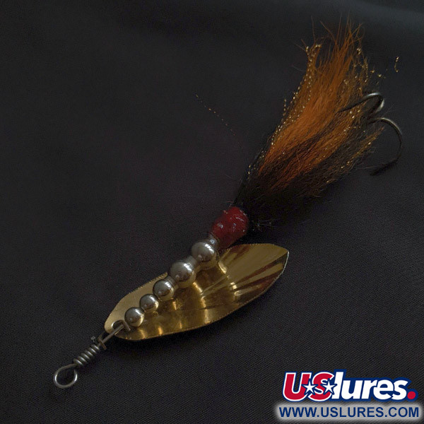  Musky Bucktail Spinner, gold, 21 г, блешня оберталка (вертушка) #22816