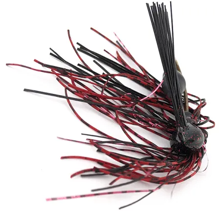 Bass Jig, чорний/червоний, 14 г, до рибалки #22819