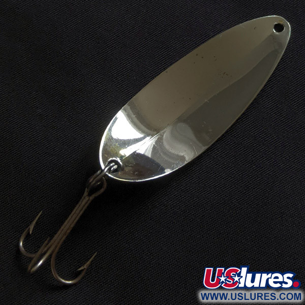 Glen Evans Glen L Evans Shag Spoon, нікель/синій, 14 г, блесна коливалка (колебалка) #22830