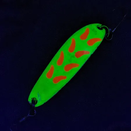 Luhr Jensen Krocodile #3, латунь/червоний/жовтий UV, 9 г, блесна коливалка (колебалка) #22832