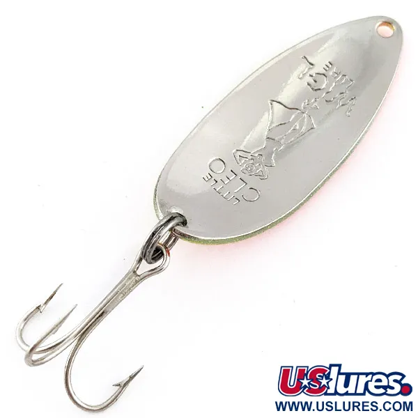 Seneca Little Cleo (Hula Girl) UV, нікель/жовтий/помаранчевий, 14 г, блесна коливалка (колебалка) #22848