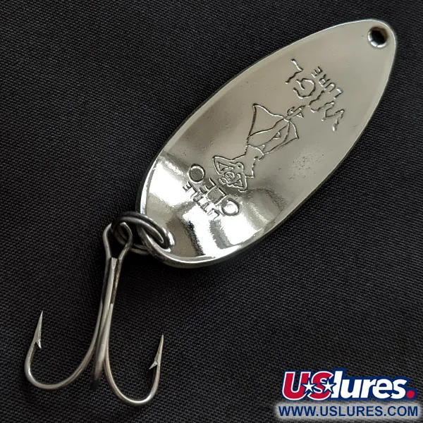 Seneca Little Cleo (Hula Girl) UV, нікель/жовтий/помаранчевий, 14 г, блесна коливалка (колебалка) #22848