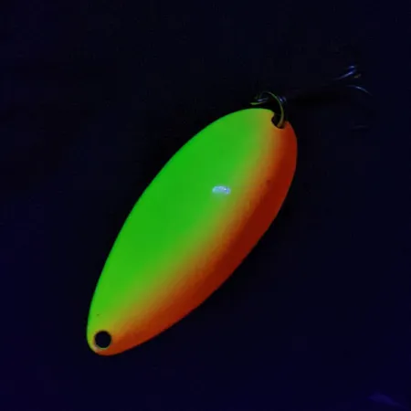 Seneca Little Cleo (Hula Girl) UV, нікель/жовтий/помаранчевий, 14 г, блесна коливалка (колебалка) #22848