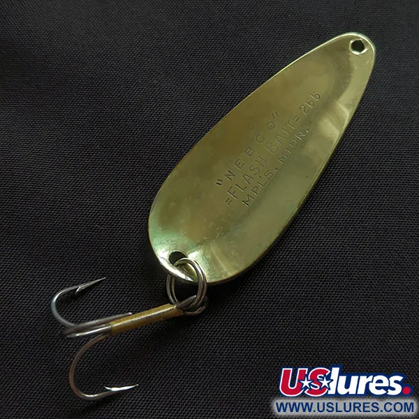 Nebco Flashbait 266, латунь, 10 г, блесна коливалка (колебалка) #22854
