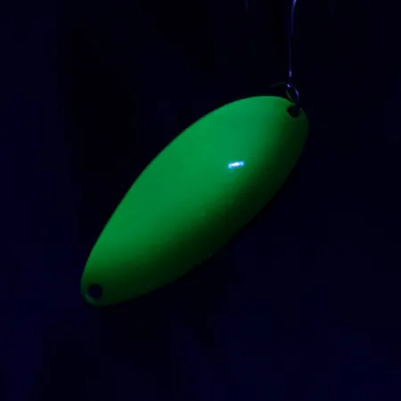 Seneca Little Cleo (Hula Girl) UV, нікель/жовтий/зелений, 14 г, блесна коливалка (колебалка) #22862