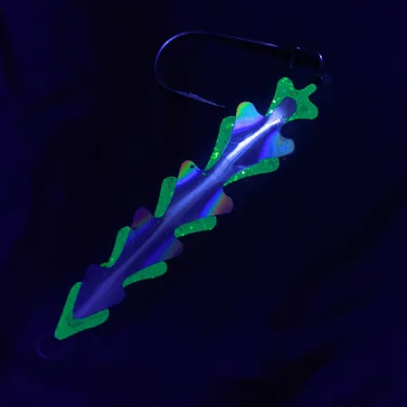 Stinger Michigan Flutter Spoon, чорний/білий/голограма, 8 г, блесна коливалка (колебалка) #22877