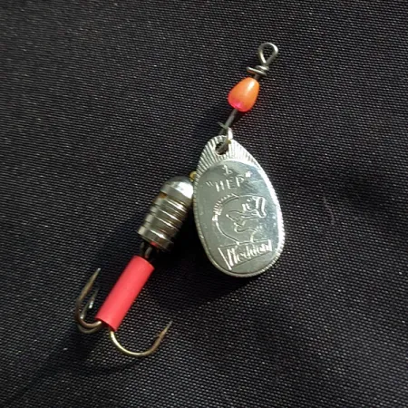 Heddon HEP 1, нікель, 3,6 г, блешня оберталка (вертушка) #22906