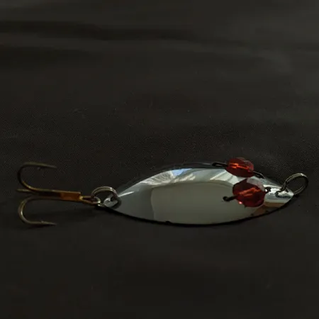 Herter's Glass Eye Spoon, нікель/червоні очі, 11 г, блесна коливалка (колебалка) #22959