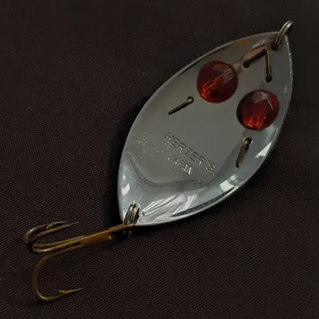 Herter's Glass Eye Spoon, нікель/червоні очі, 11 г, блесна коливалка (колебалка) #22959