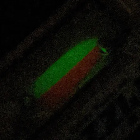 Andy Reekers Grizzly #3 Glow, червоний/білий  Glow, 4,5 г, блесна коливалка (колебалка) #22974