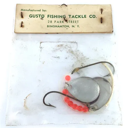 Gusto Dixie Spinner, червоний/жовтий, 2 г, блешня оберталка (вертушка) #22975