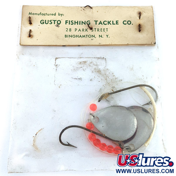  Gusto Dixie Spinner, червоний/жовтий, 2 г, блешня оберталка (вертушка) #22975