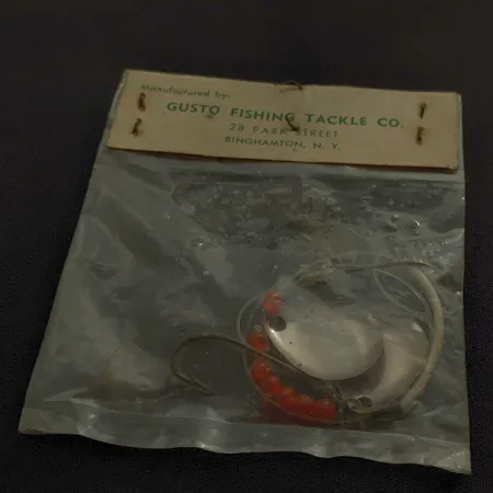 Gusto Dixie Spinner, червоний/жовтий, 2 г, блешня оберталка (вертушка) #22975