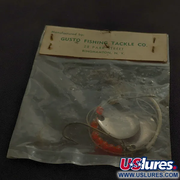  Gusto Dixie Spinner, червоний/жовтий, 2 г, блешня оберталка (вертушка) #22975