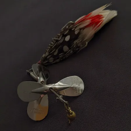 Pflueger Tandem Spinner 1, нікель/червоний, 10 г, блешня оберталка (вертушка) #22992