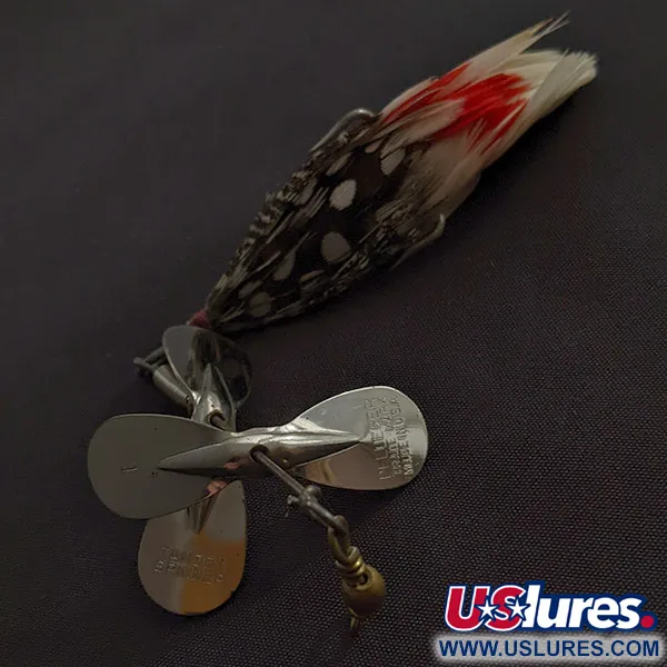 Pflueger Tandem Spinner 1, нікель/червоний, 10 г, блешня оберталка (вертушка) #22992