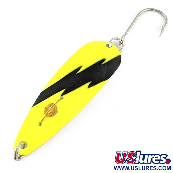 Red Eye Lures Red Eye Evil Eye UV (світиться в ультрафіолеті), жовтий/чорний, 6 г, блесна коливалка (колебалка) #23000