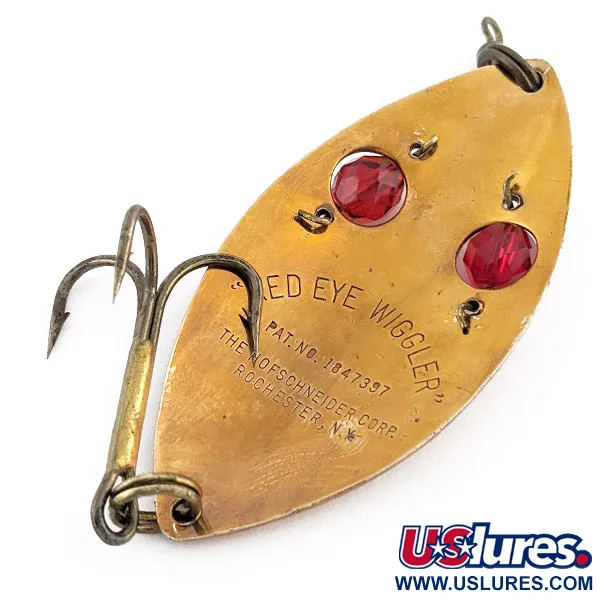 Hofschneider Red Eye Wiggler, бронза, 25 г, блесна коливалка (колебалка) #23004