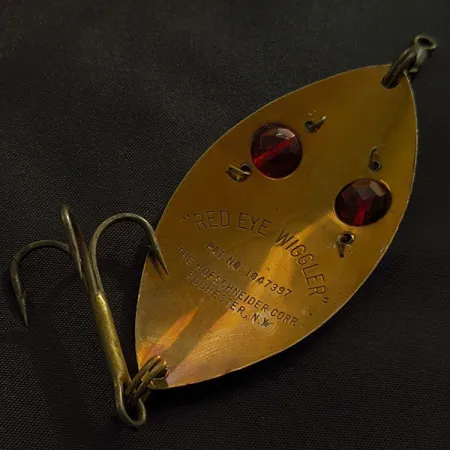 Hofschneider Red Eye Wiggler, бронза, 25 г, блесна коливалка (колебалка) #23004