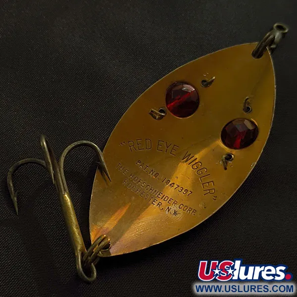 Hofschneider Red Eye Wiggler, бронза, 25 г, блесна коливалка (колебалка) #23004