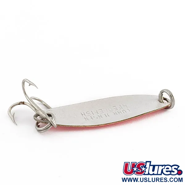 Luhr Jensen Needlefish 1 UV (світиться в ультрафіолеті), білий перли/Hot pink UV, 2 г, блесна коливалка (колебалка) #23033