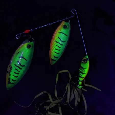 Wahoo  Spinnerbait Prizm, Fire tiger UV, 19 г, блешня оберталка (вертушка) #23039