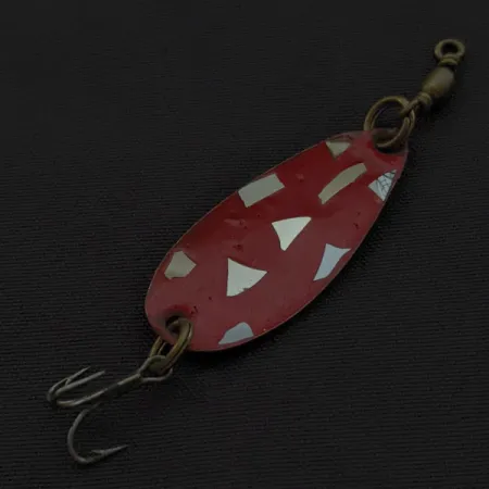 Roy Self #1, нікель/червоний, 1,5 г, блесна коливалка (колебалка) #23043