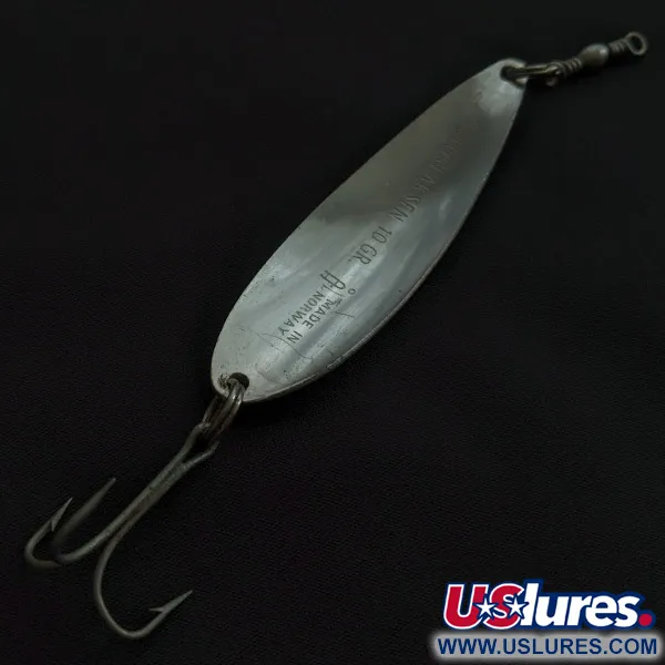  Sølvkroken Storlaksen, silver, 10 г, блесна коливалка (колебалка) #23107