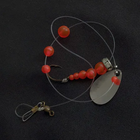 Kokanee tackle Mack's Lure Wedding Ring, нікель/рожевий, 2 г, блешня оберталка (вертушка) #23122