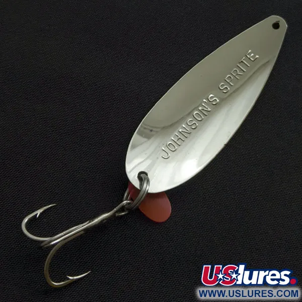  Johnson Sprite, нікель/жовтий/білий, 10 г, блесна коливалка (колебалка) #23136