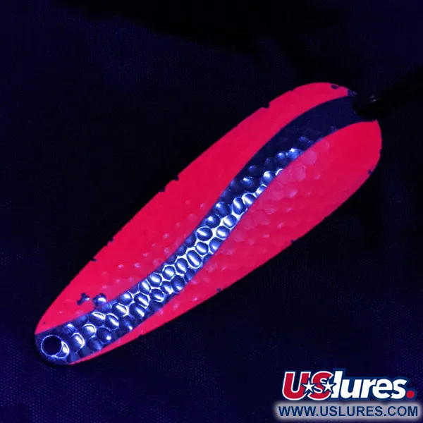  Worth Chippewa Steel Spoon UV (світиться в ультрафіолеті), нікель/рожевий UV, 28 г, блесна коливалка (колебалка) #23155