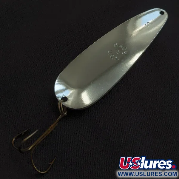  Worth Chippewa Steel Spoon UV (світиться в ультрафіолеті), нікель/рожевий UV, 28 г, блесна коливалка (колебалка) #23155