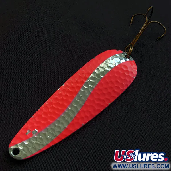  Worth Chippewa Steel Spoon UV (світиться в ультрафіолеті), нікель/рожевий UV, 28 г, блесна коливалка (колебалка) #23155