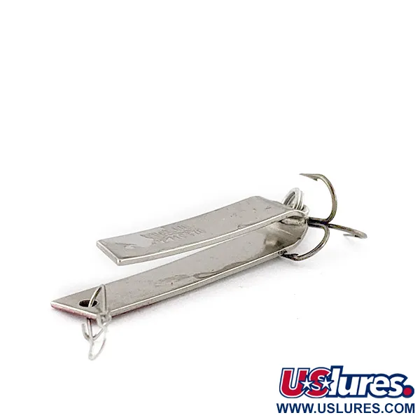 Luhr Jensen Super-Duper 502, нікель/червоний, 2,5 г, блесна коливалка (колебалка) #23158