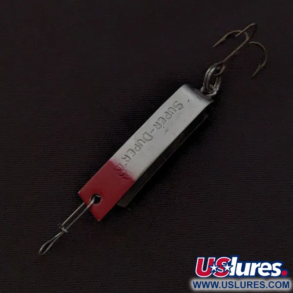 Luhr Jensen Super-Duper 502, нікель/червоний, 2,5 г, блесна коливалка (колебалка) #23158