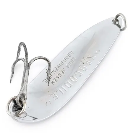 Luhr Jensen Krocodile #5, нікель/червоний, 28 г, блесна коливалка (колебалка) #23160