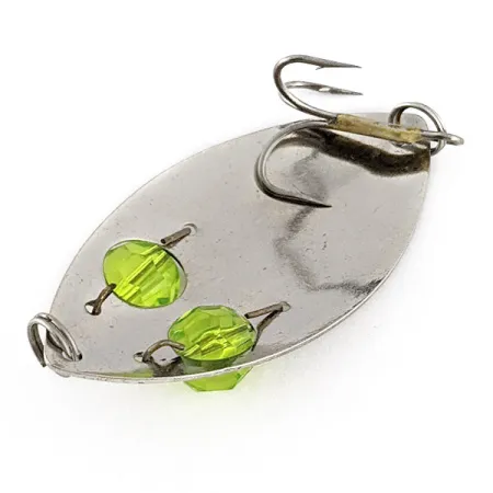 Kmart Kresge, нікель/зелений, 10 г, блесна коливалка (колебалка) #23193