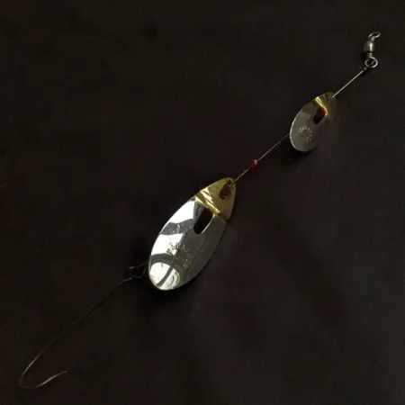 Marathon June-Bug Tandem Spinner, нікель/червоний, 8 г, блешня оберталка (вертушка) #23202