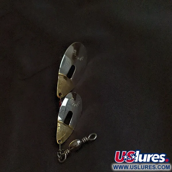 Marathon Bait Company Marathon June-Bug Tandem Spinner, нікель/червоний, 8 г, блешня оберталка (вертушка) #23202