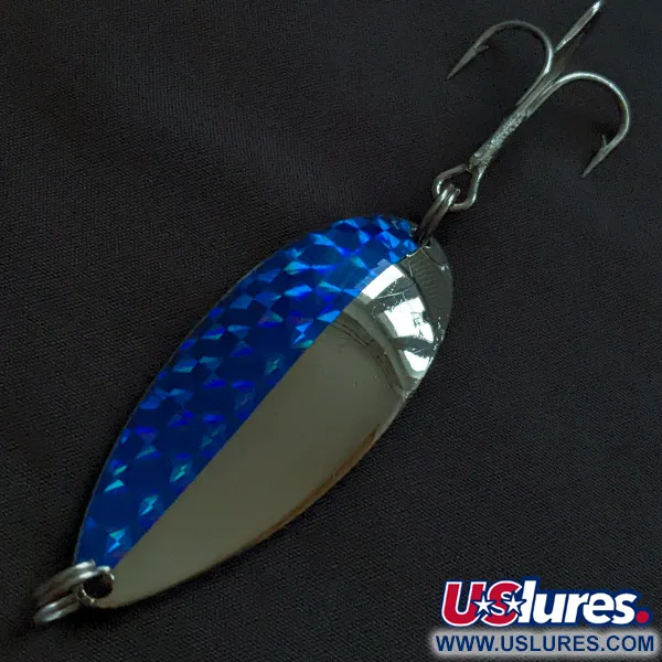 Seneca Little Cleo (Hula Girl), нікель/синій, 21 г, блесна коливалка (колебалка) #23208